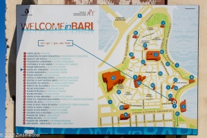 Bari, Innenstadtplan