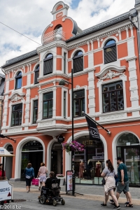 Kristiansand, Norwegen, Stadtrundgang, skandinavische Architektur