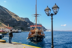 Santorini, vom Schiff zur Insel